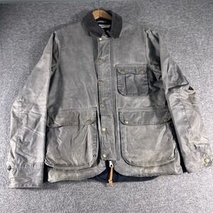 Taylor Stitch The Rover Jacket Mens 36 XS Gray Waxed Canvas Huckberry Chore Coat